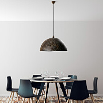 Riippuvalaisin Linento Lighting KURE RETRO, Ø60cm, tummanruskea