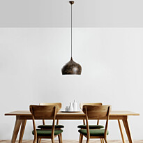Riippuvalaisin Linento Lighting PATINE-3761-RETRO, Ø28cm, tummanruskea