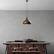 Riippuvalaisin Linento Lighting SAGLAM-3774-RETRO, Ø30cm, tummanruskea