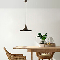 Riippuvalaisin Linento Lighting TOM-3531-RETRO, Ø30cm, tummanruskea