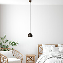 Riippuvalaisin Linento Lighting TOP-15-242-RETRO, Ø15cm, tummanruskea
