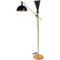 Lattiavalaisin Linento Lighting Toronto, 170cm, kulta/musta