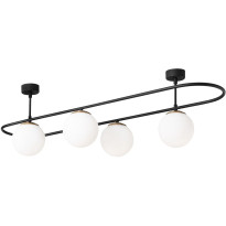 Kattovalaisin Linento Lighting Abakus, 4-osainen, musta