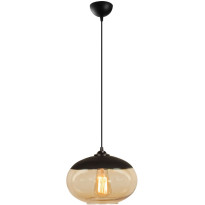 Kattovalaisin Linento Lighting Camini, musta/keltainen