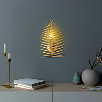 Seinävalaisin Linento Lighting Leaf, 20x30cm, kulta