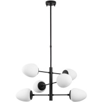 Kattovalaisin Linento Lighting Evita, 6-osainen, musta