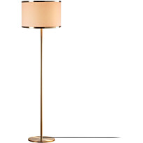 Lattiavalaisin Linento Lighting Way, 156cm, kulta/valkoinen