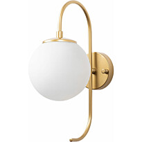 Seinävalaisin Linento Lighting Jewel, kulta/valkoinen, Verkkokaupan poistotuote