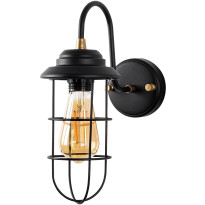 Seinävalaisin Linento Lighting Mahoney, musta