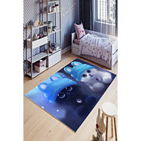 Lastenhuoneen matto Linento Pikkukisut 120x180cm sininen