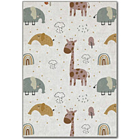 Lastenhuoneen matto Linento Hem Zoo beige, eri kokoja