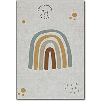Lastenhuoneen matto Linento Hem Sateenkaari 180x280cm beige