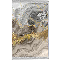 Käytävämatto Linento Els Titan 80x200cm harmaa/kulta