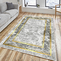 Käytävämatto Linento Els Uriah 80x200cm harmaa/kulta