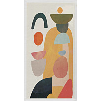 Käytävämatto Linento Woopamuk Juni 80x150cm beige/oranssi