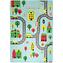 Lastenhuoneen matto Linento Road 140x190cm sininen
