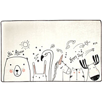 Lastenhuoneen matto Linento Be Happy 100x160cm vaalea