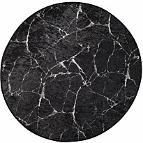 Pyöreä matto Linento Marble musta, eri kokoja