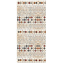Käytävämatto Linento Flecha punainen/beige, eri kokoja
