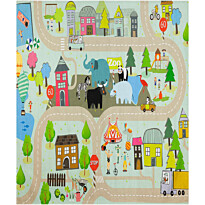 Lastenhuoneen matto Linento Stop 80x120cm vihreä