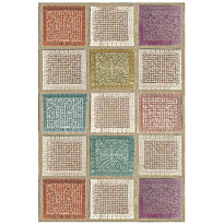 Matto Linento Wookece Tetris beige/ruskea, eri kokoja