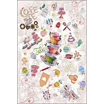 Matto Linento Wookece Teehetki 50x80cm vaaleanpunainen