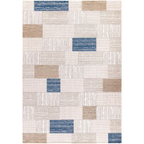 Matto Linento Iloa, 100x200cm, beige/sininen