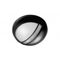 Plafondi Noor Omega 100 lipalla, ø260x120mm, musta