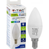 LED-kynttilälamppu V-TAC, 5.5W, E14, 3000K