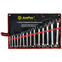 Kiintolenkkiavainsarja AmPro, 14-osainen, 10-32mm