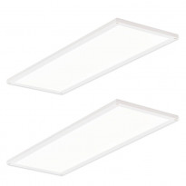 LED-kalustevalaisinsetti Limente LED-Flat 22, 2x7.6W, valkoinen
