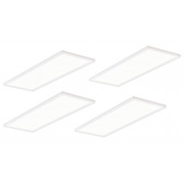 LED-kalustevalaisinsetti Limente LED-Flat 22, 4x7.6W, valkoinen