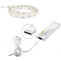 LED-nauha Limente 2m, IP20/IP44, 24V, 4000K + virtalähde
