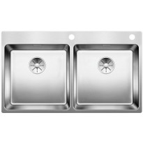 Keittiöallas Blanco Andano 400/400-IFA, 865x500mm, rst, upotettava/huullettava