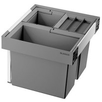 Jäteyksikkö Blanco Flexon II Low XL 60/3, 1x30L + 2x8L, harmaa
