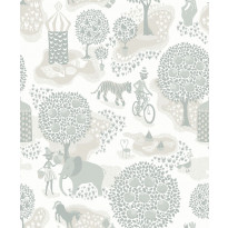 Tapetti Littlephant Jardin de la vie, vaaleansininen
