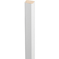 Sisustuspaneelin päätelista Lundbergs Solliden 19x25x824mm MDF valkoinen 2kpl/pkt