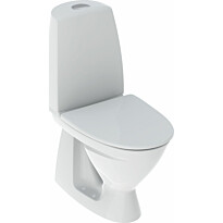 WC-istuin IDO Basic, piilo-S-lukko, 2-huuhtelu, istuinkannella