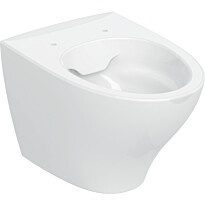 Seinä-WC-istuin IDO Glow Modern Rimfree, huuhtelukaulukseton, 52 cm, valkoinen
