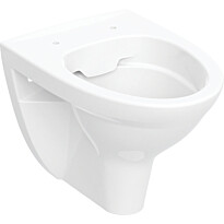 Seinä-WC-istuin IDO Glow Classic Rimfree, huuhtelukaulukseton, 49,5 cm, valkoinen, Verkkokaupan poistotuote