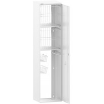 Korkea kaappi Polaria Combi 400, 400x1700mm, 2 koria, vasenkätinen