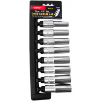 Pitkä hylsysarja AmPro, 1/2&quot;, 8-osainen, 12-19mm