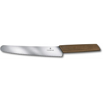 Leipäveitsi Victorinox Swiss Modern, 22cm, sahalaita, puukahva