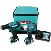 Akkukonesarja Makita DF333D+TD110D, 12V, 2x2.0Ah akuilla