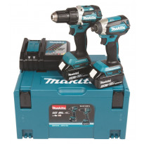 Akkukonesarja Makita LXT DDF484+DTD153, 18V, 2x5.0Ah akuilla + Makpac