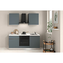 Valmiskeittiö Mimo Furniture Alexa kitchen, leveys 180cm, ilman kodinkoneita, sininen/valkoinen