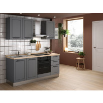 Valmiskeittiö Mimo Furniture Liliane, leveys 195cm, harmaa