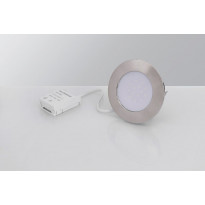 LED-alasvalo Malmbergs MD-232 10W, IP44, satiinikromi