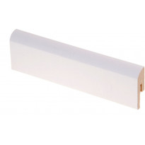 Jalkalista Maler R10 Pyörre, 12x42x2750mm, MDF, valkoinen