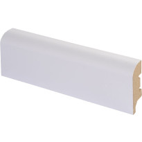 Jalkalista Maler R10 16x42x2750mm, mdf, valkoinen laminaatti